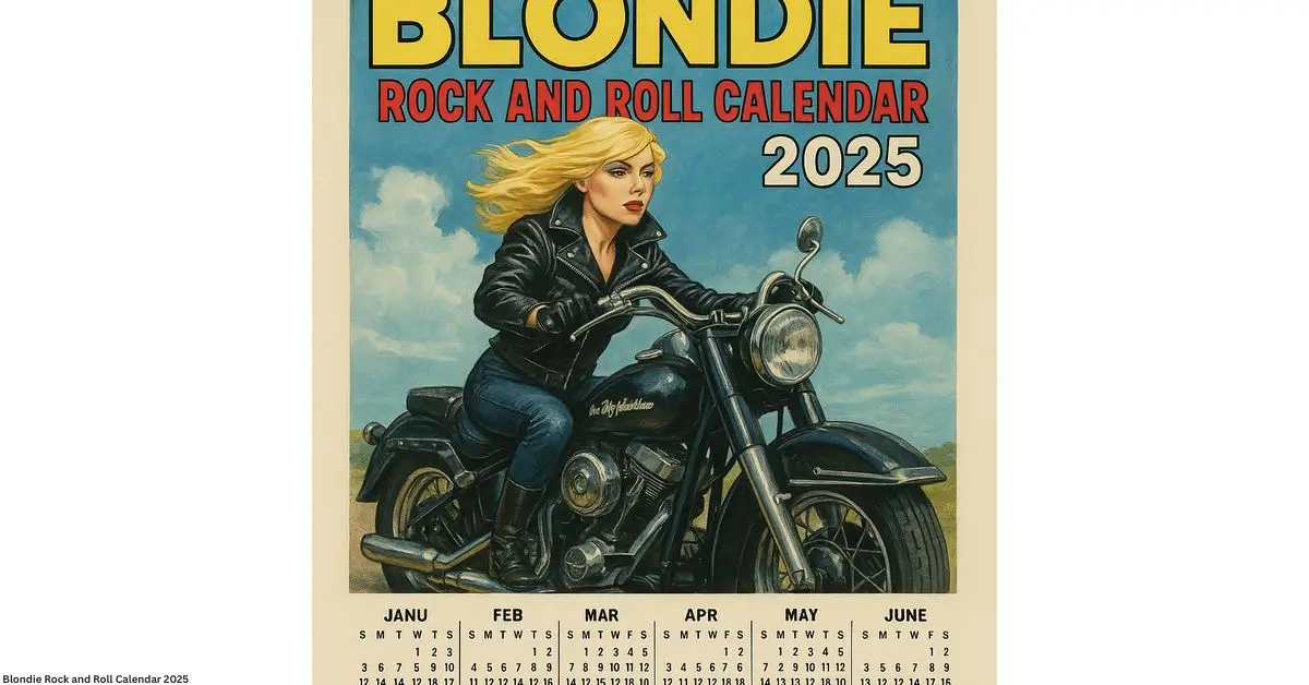 Blondie Rock and Roll Calendar 2025