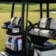 Items Strapped to a Golf Cart