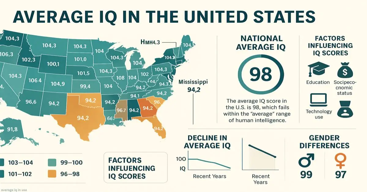 Average IQ in USA