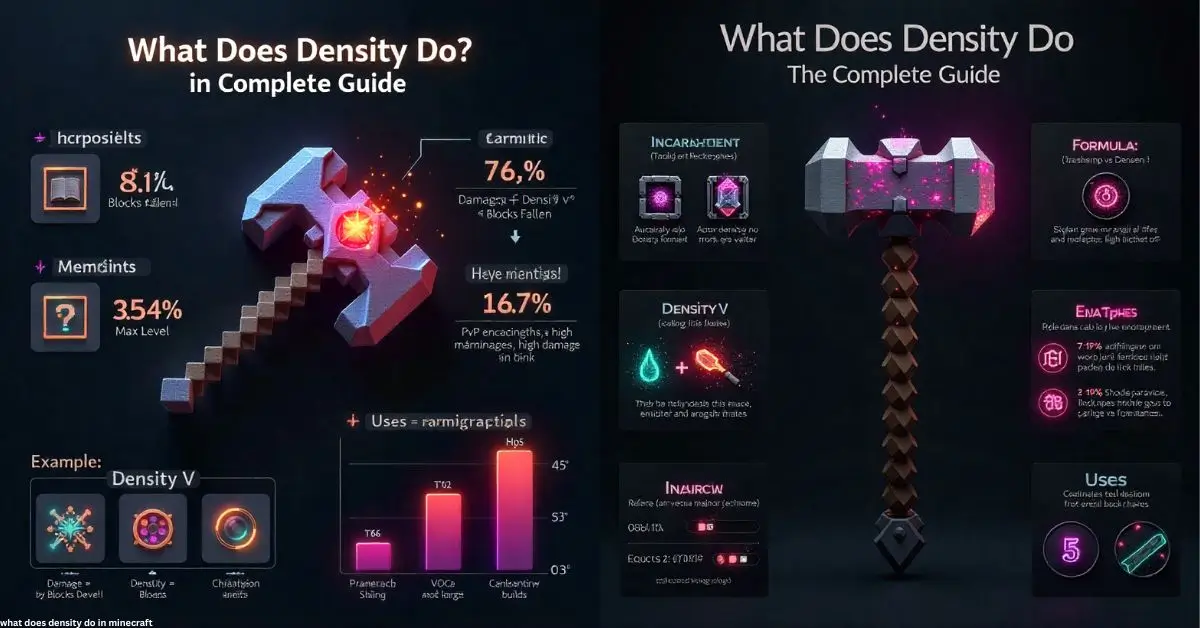 what does density do in minecraft