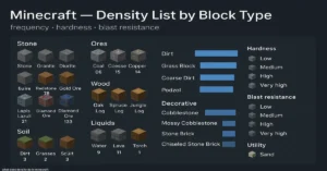 what does density do in minecraft