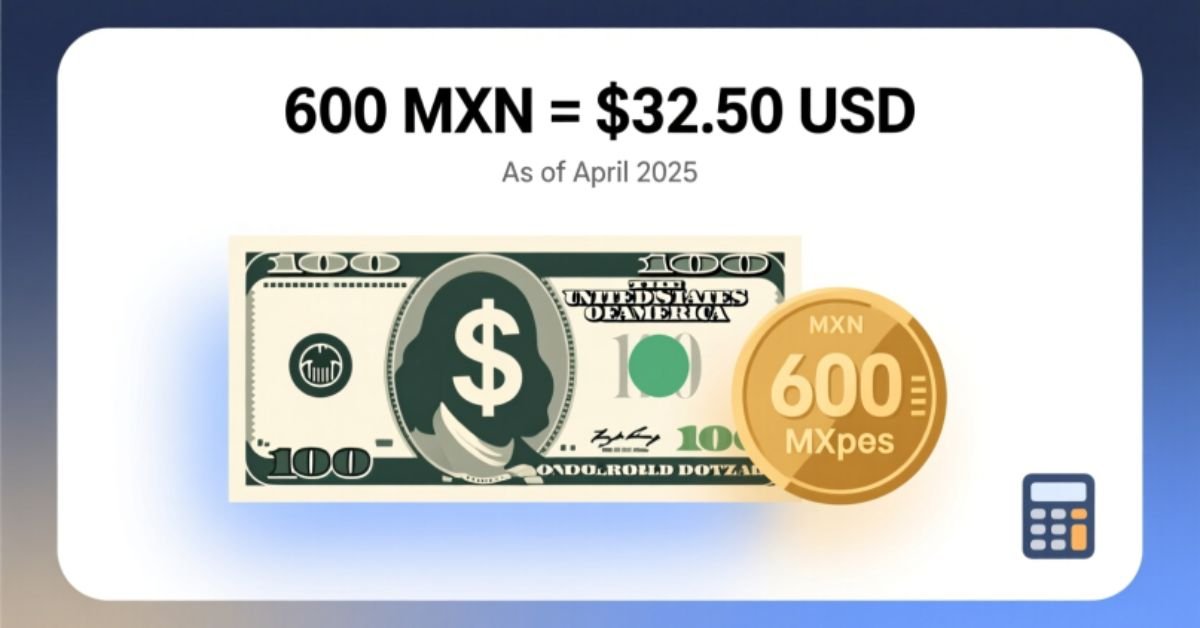 600 pesos to dollars